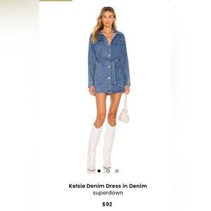 Denim Belted Dress WORN ONCE